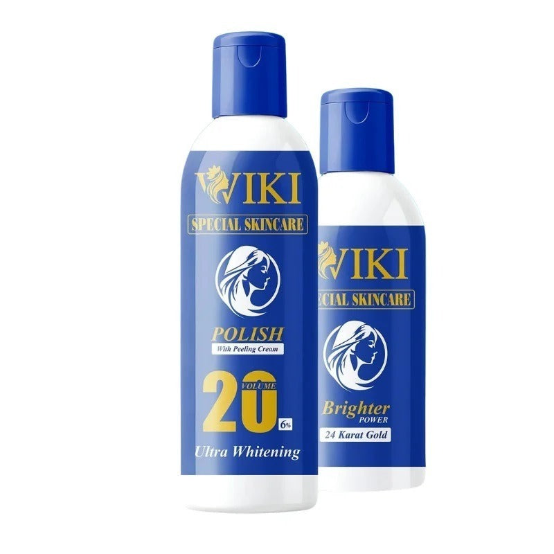WIKI Special Skin Care Polish With Peeling Cream 200ml & 24K Gold Brighter Powder 100ml
